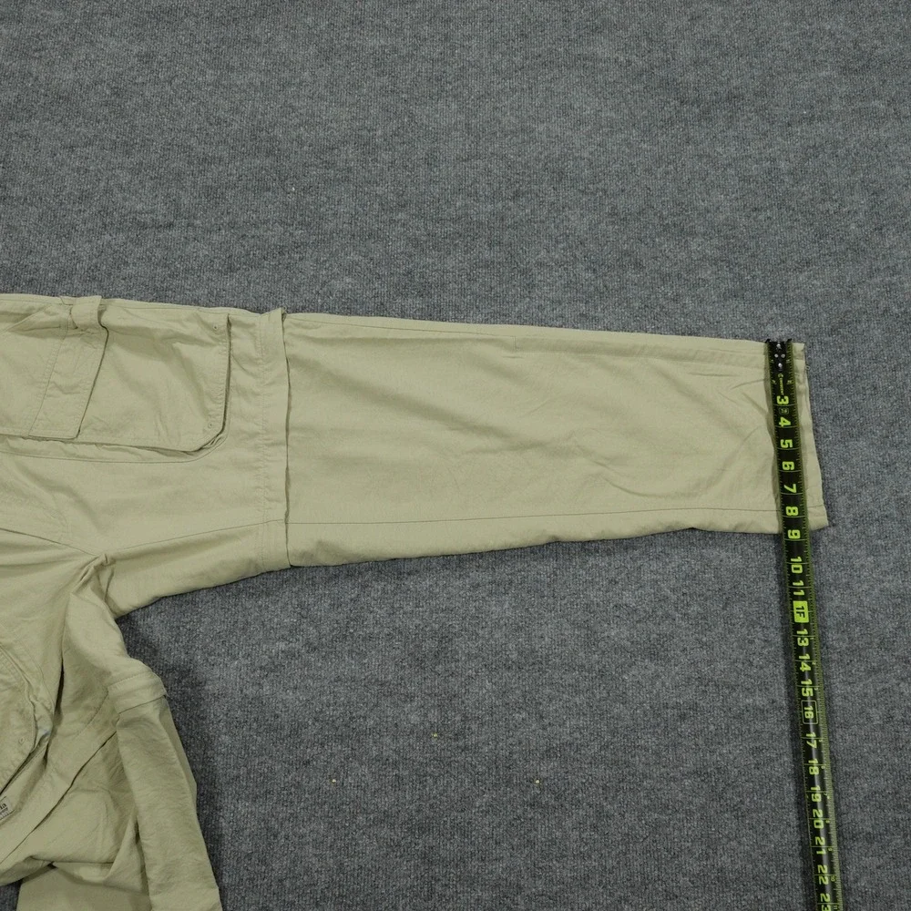 Columbia Convertible Cargo Pants Mens Medium Tan Zip Off Hiking Outdoor TM8250